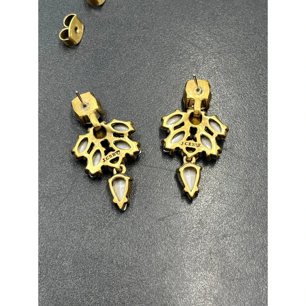 J. Crew Retired Aurora Borealis Crystal Rhinestone‎ Statement Dangle Earrings
